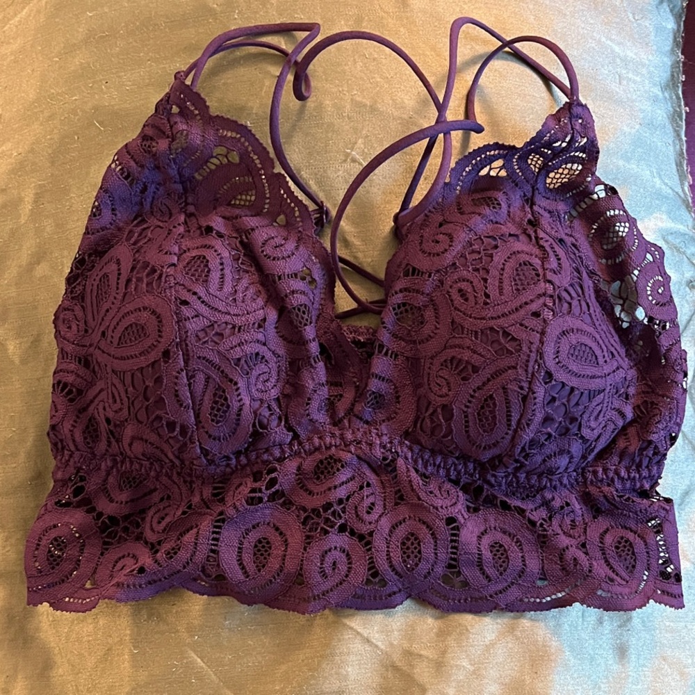Victoria's Secret Deep Purple Lace Bralette
